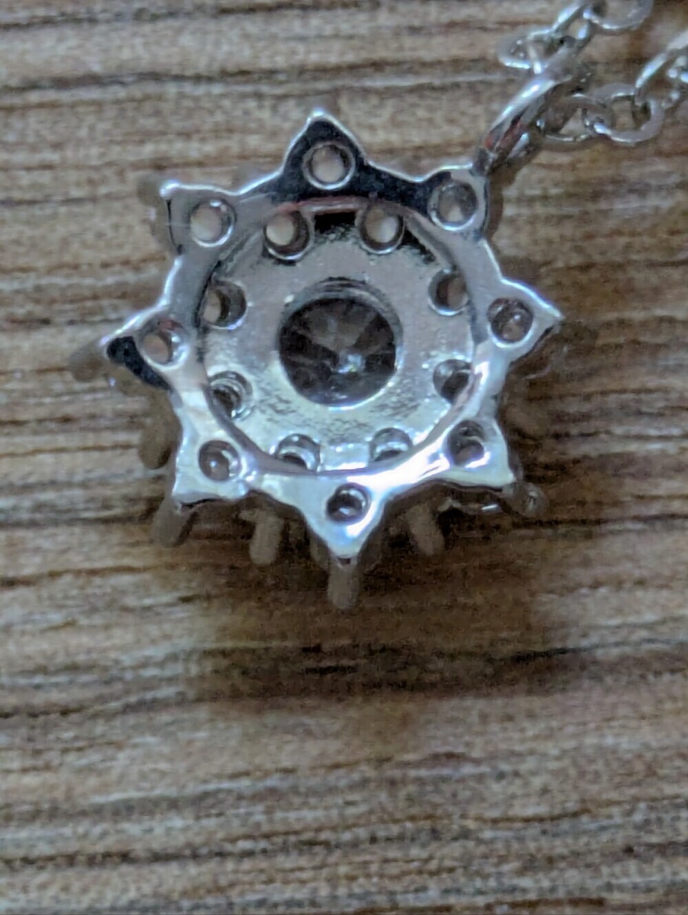 Sterling silver CZ flower necklace 💎💕 - Picture 6 of 6